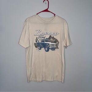 Ford Bronco Cream Short Sleeve Tee Medium